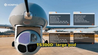Το TS300D είναι ένα μεγάλο pod που διαθέτει γυροσκοπική πλατφόρμα δύο αξόνων, τεσσάρων πλαισίων.