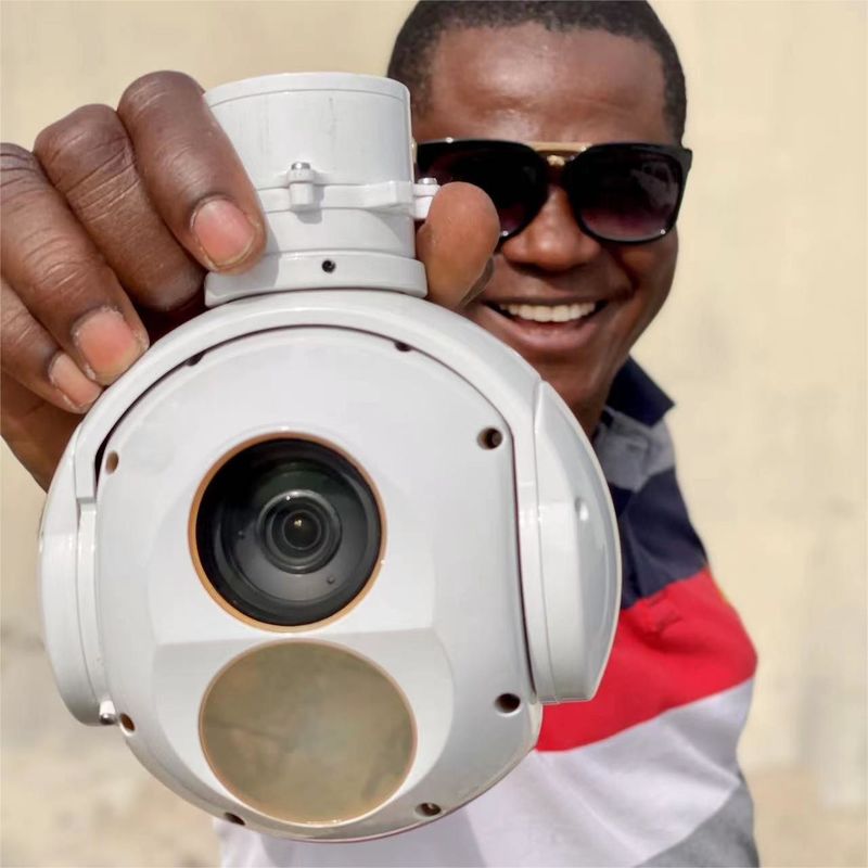 Ηλεκτροοπτικό UAV 30X Zoom EO 640x512 IR θερμική κάμερα με έξοδο βίντεο Ethernet TS120BT-04